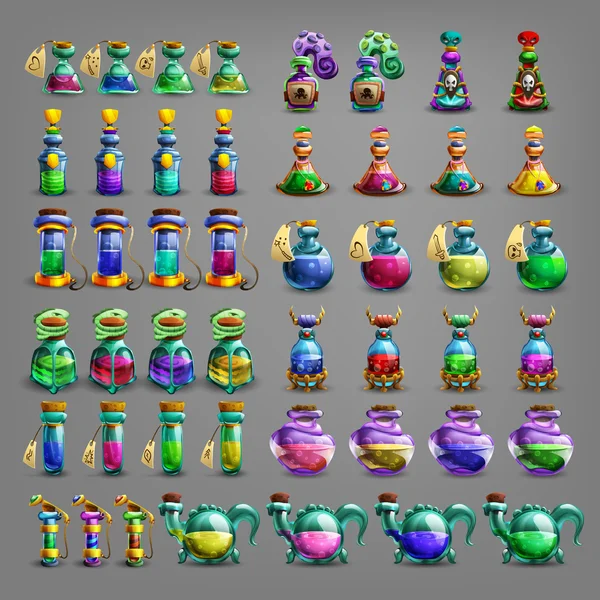 İksir Icons set şişe