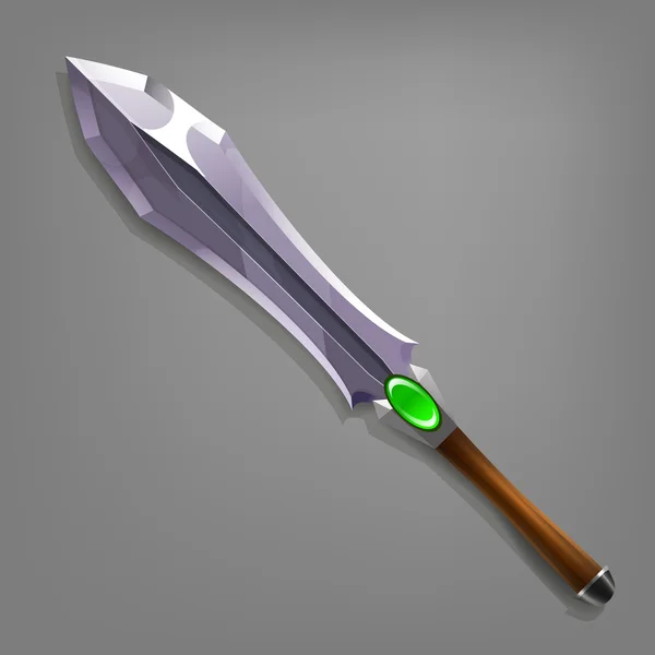 Espada de dibujos animados juego . — Vector de stock