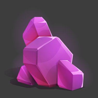 Çizgi film izometrik kristal