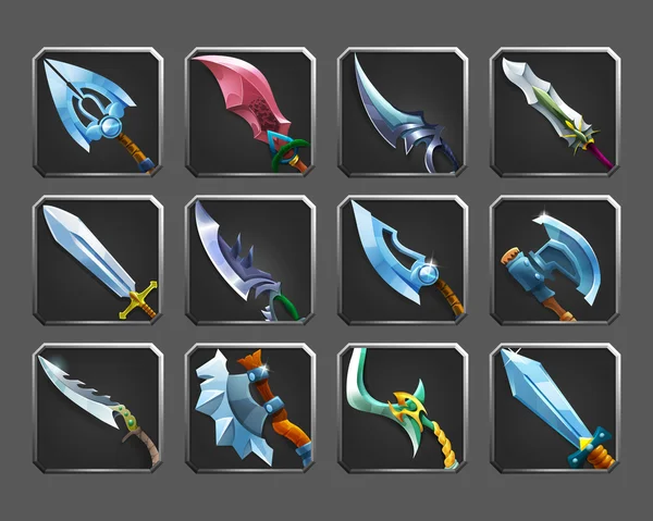 Çizgi film Ortaçağ silah kümesi