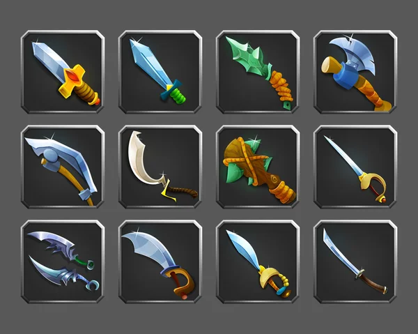 Çizgi film Ortaçağ silah kümesi