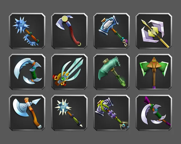 Çizgi film Ortaçağ silah kümesi