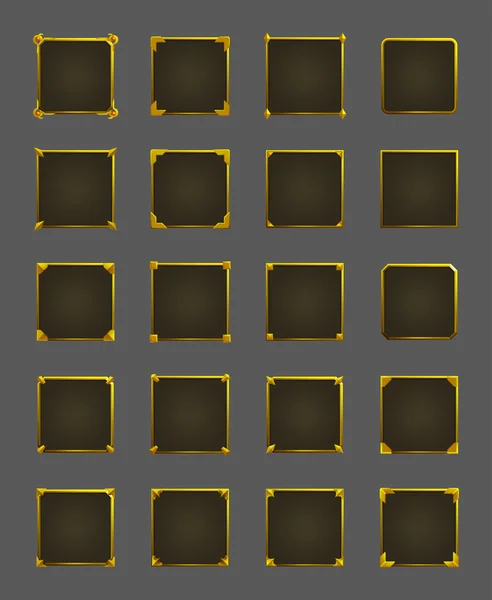 Oyun simgeleri için boş çerçeve kümesi   