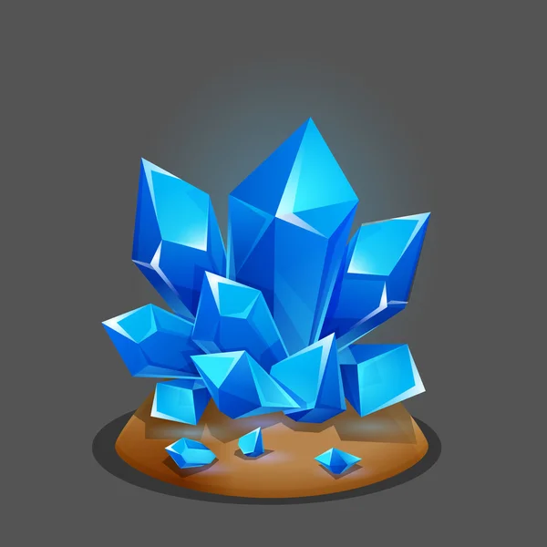 Cristal de dessin animé pour les jeux . — Image vectorielle