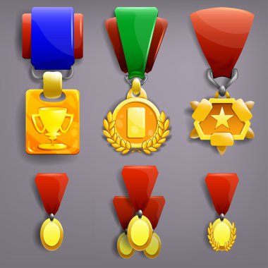 Kupa ve madalya seti.