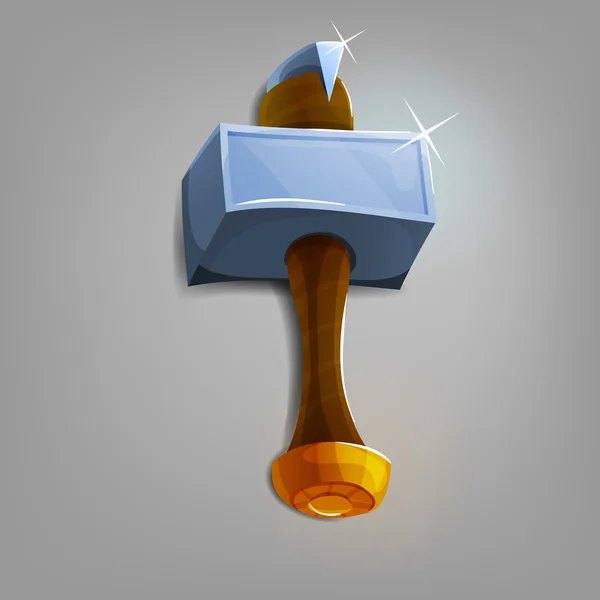 Martillo de dibujos animados. ilustración . — Vector de stock