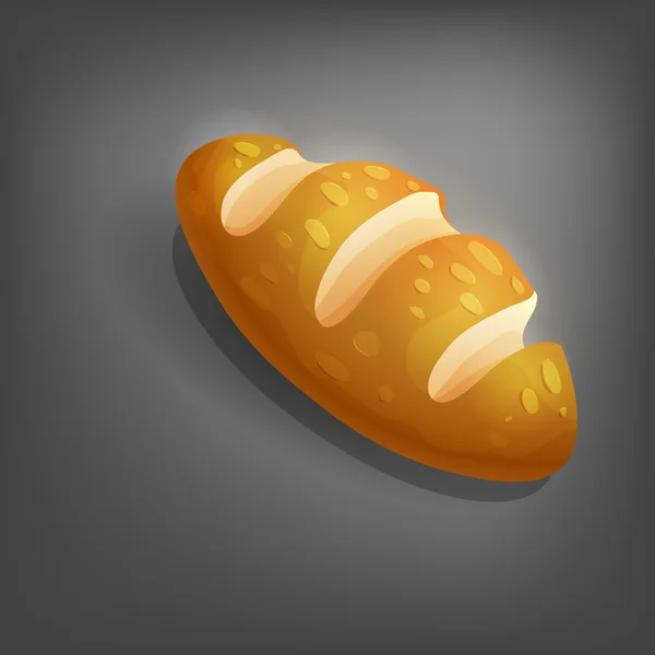 Cartoon bread loaf. — Stock Vector