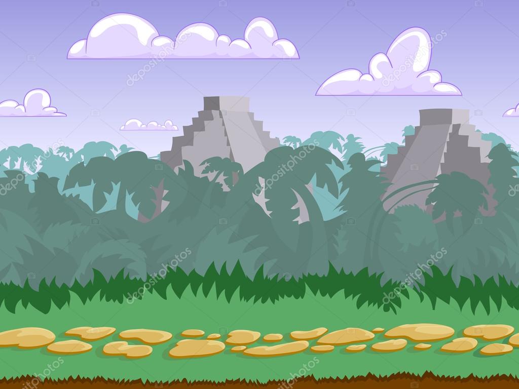 Seamless cartoon jungle landscape Stock Vector Image by ©MrDeymos #73029619 Seamless cartoon jungle landscape Stock Vector Image by ©MrDeymos #73029619