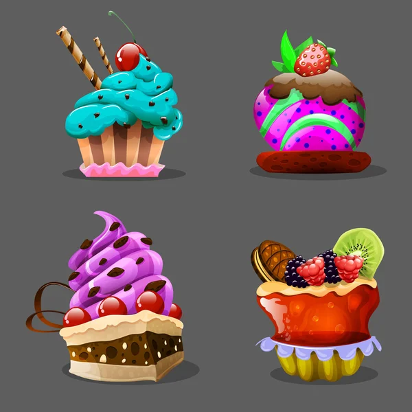 Karikatür kek, tatlı gıda