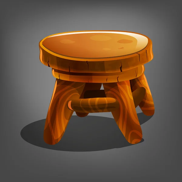 Cartoon houten stoel. — Stockvector