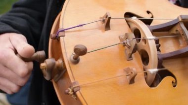 Geleneksel Ukrayna enstrümanı Wheel Lira