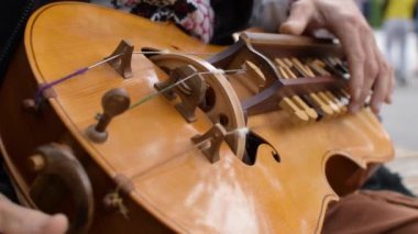 Geleneksel Ukrayna enstrümanı Wheel Lira