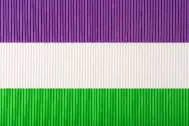 Bükülmüş kağıttan yapılmış cinsiyet ayrımı. Cinsiyetçi gurur kavramı