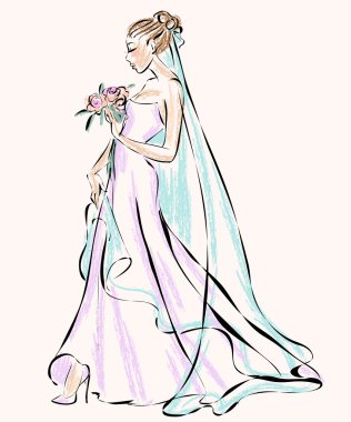 Gelinlik içinde güzel gelin