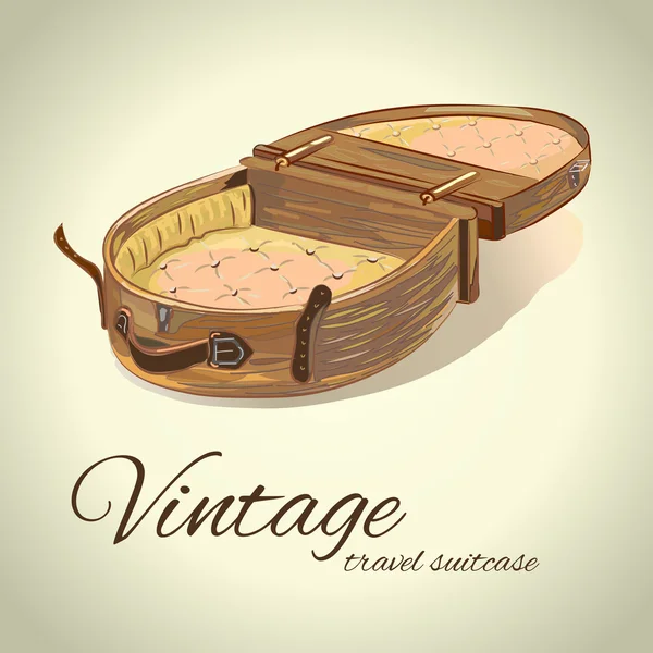 Vintage resväska — Stock vektor