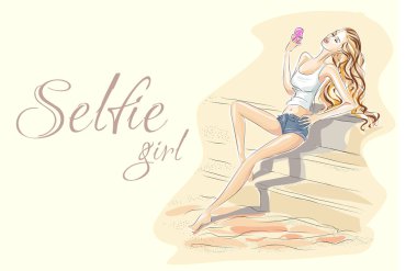 Selfie moda kız