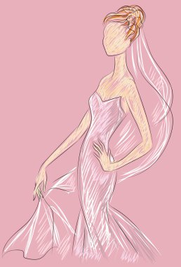 Düğün günü davetiyesi güzel nişanlısı ile