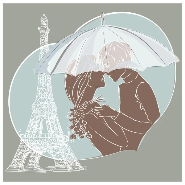 Rendez-vous à Paris — Image vectorielle