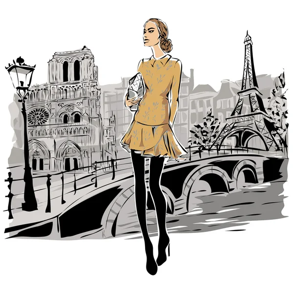ファッションモデルストックベクター ロイヤリティフリーファッションモデルイラスト Depositphotos