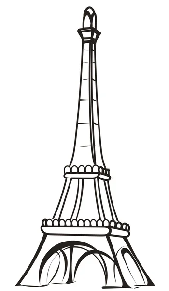 Torre Eiffel vector — Archivo Imágenes Vectoriales