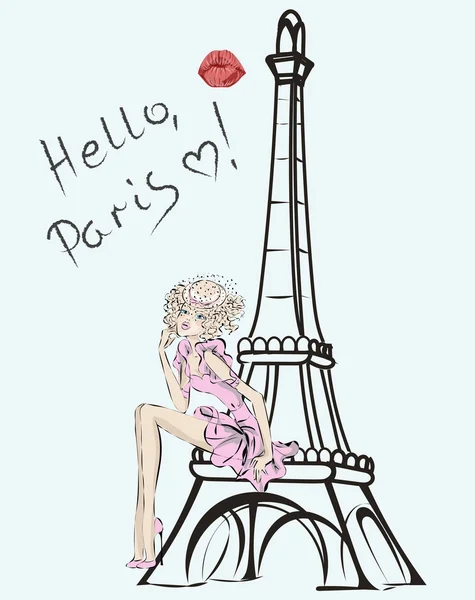 ᐈ Paris Girl Drawing Stock Vectors Royalty Free Parisian Illustrations Download On Depositphotos