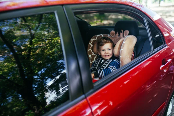 Adorable Bebé Asiento Seguridad — Foto de Stock