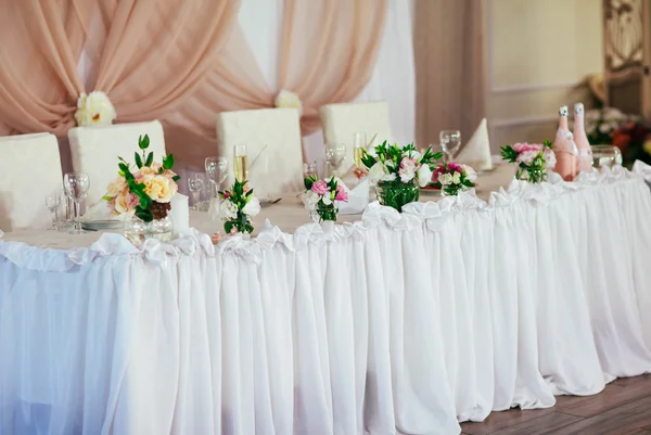 Huwelijksdecoratie Tafel Restaurant — Stockfoto