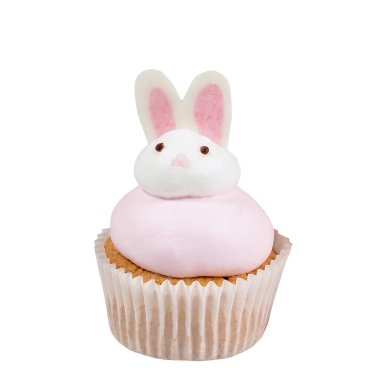 Lezzetli ev yapımı kek, beyazda izole edilmiş.