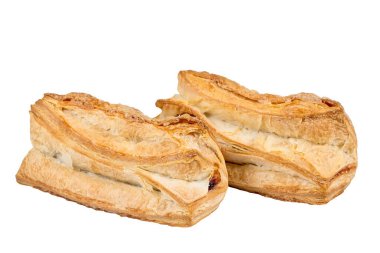 Fırın turtası beyaz arka planda izole edilmiştir.