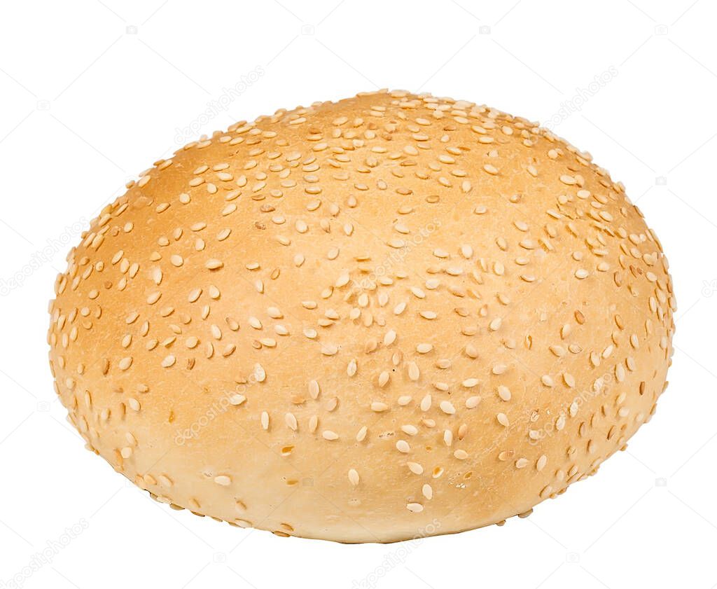 bread bun isolated on white background