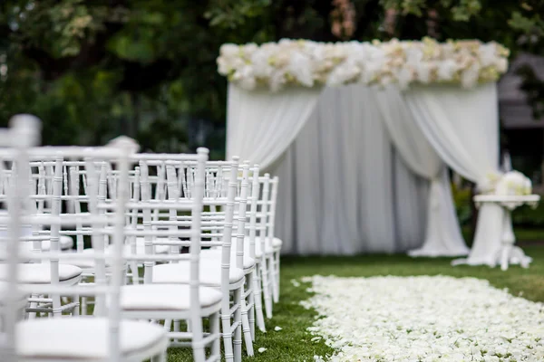 Decorações cerimônia de casamento — Fotografia de Stock