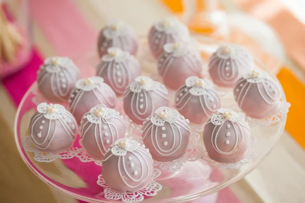 Decoração da barra de doces do casamento — Fotografia de Stock