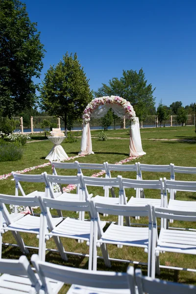 Huwelijk ceremonie decoratie — Stockfoto