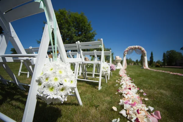 Decoração cerimônia de casamento — Fotografia de Stock