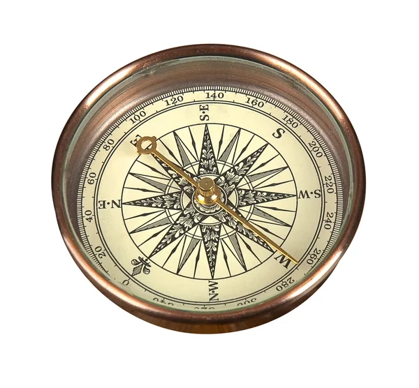 Compass on the white background — Stock Photo, Image