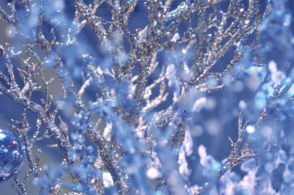 Kış arka plan buz dalları ile — Stok fotoğraf