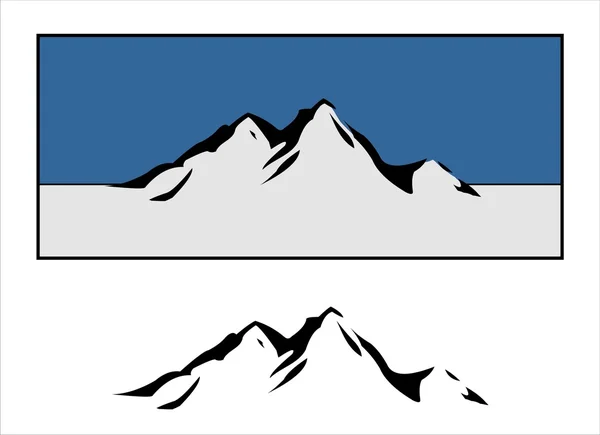 Diseño de montaña — Vector de stock