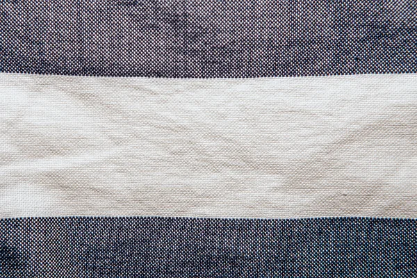 Gestreepte linnen en katoen doek textuur achtergrond — Stockfoto
