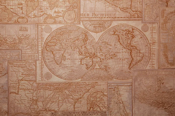 Old world map vintage pattern. — Stock Photo, Image