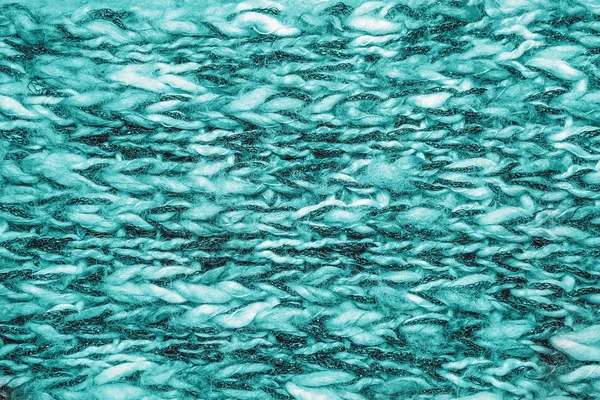 Cyan / Aqua melange soffice tessuto filo maglione o sciarpa come un ba — Foto Stock
