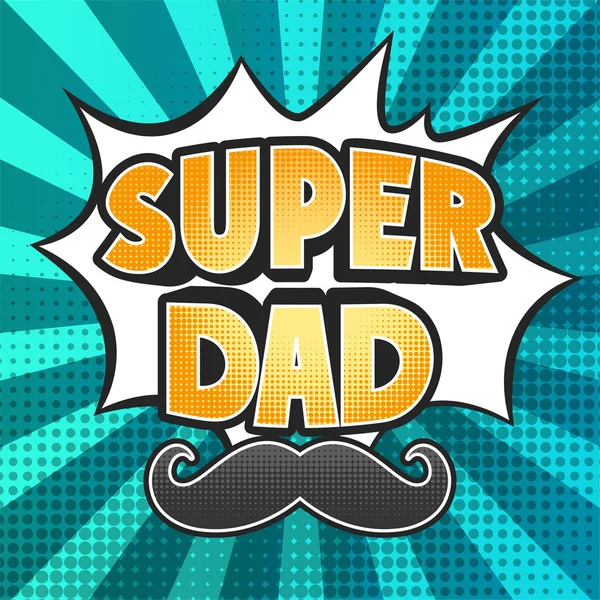 Dzień szczęśliwy ojciec bohatera super tata — Zdjęcie stockowe