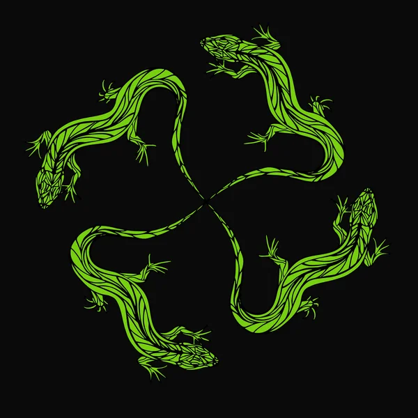 Lagarto — Vector de stock