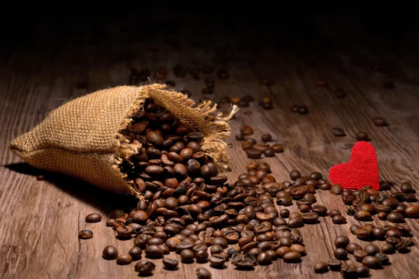 Coffee heart — Stock Photo, Image