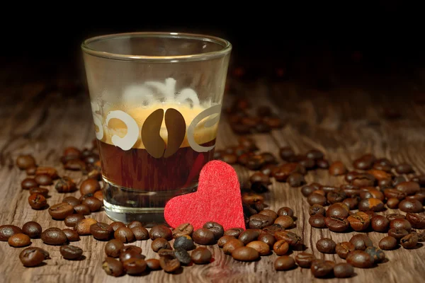 Coffee heart — Stock Photo, Image