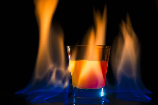 Cocktail flame — Stock Photo, Image