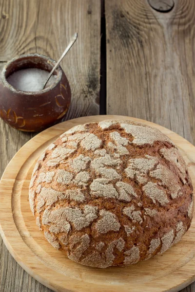 Çiftlik evi ekmek ve tuz — Stok fotoğraf