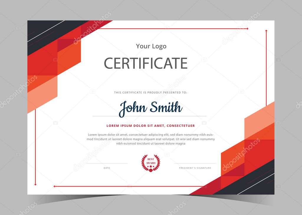 certificate template awards diploma. Professional Certificate, certificate design