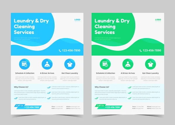 Laundry Service Flyer Template Creative Laundry Service Poster Laundry Cleaning Royalty Free Stock Vectors