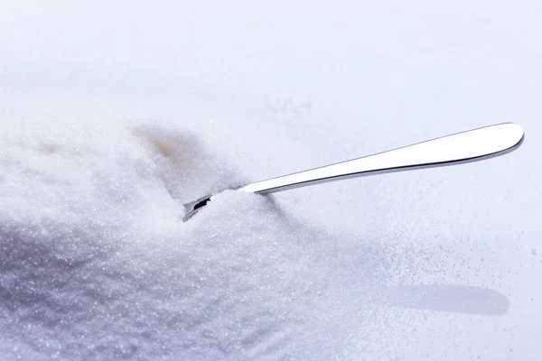 Salt Sugar Teaspoon — Stock Photo, Image