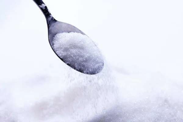 Salt Sugar Teaspoon — Stock Photo, Image